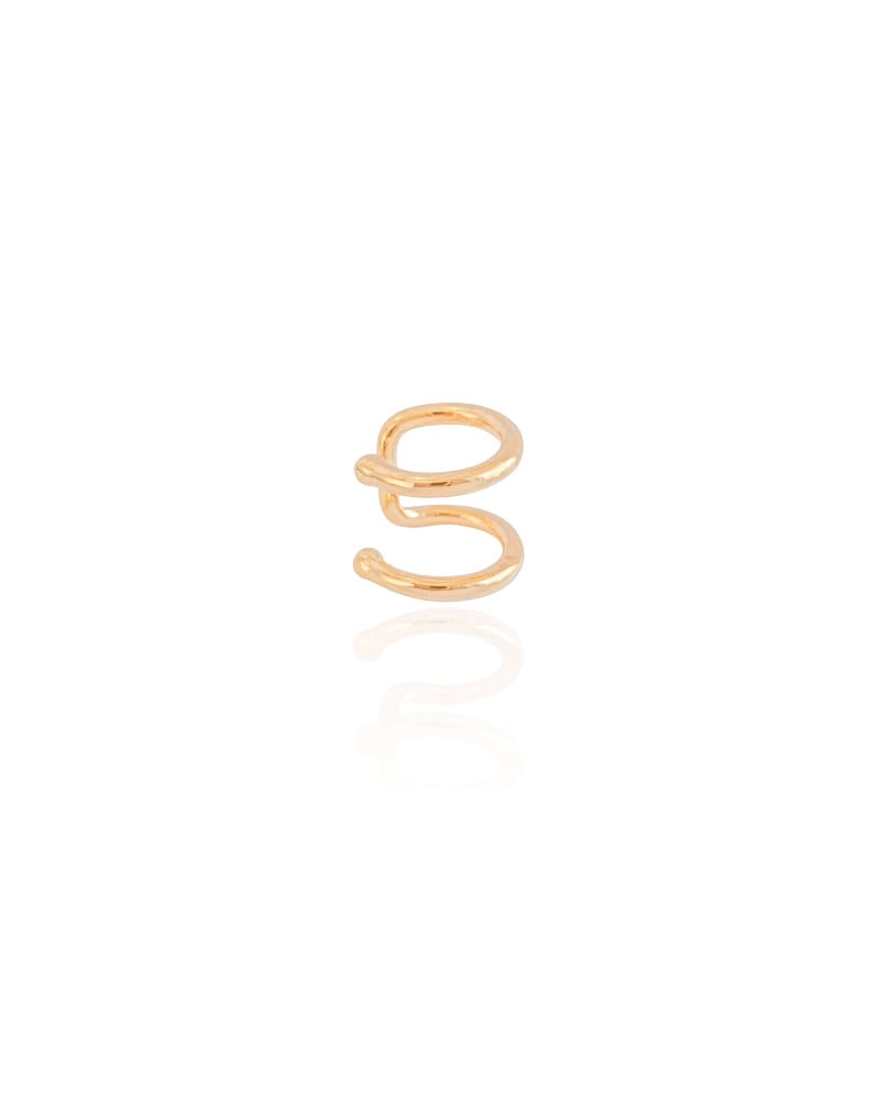 Piercing Dois Filetes Banhado a Ouro 18K