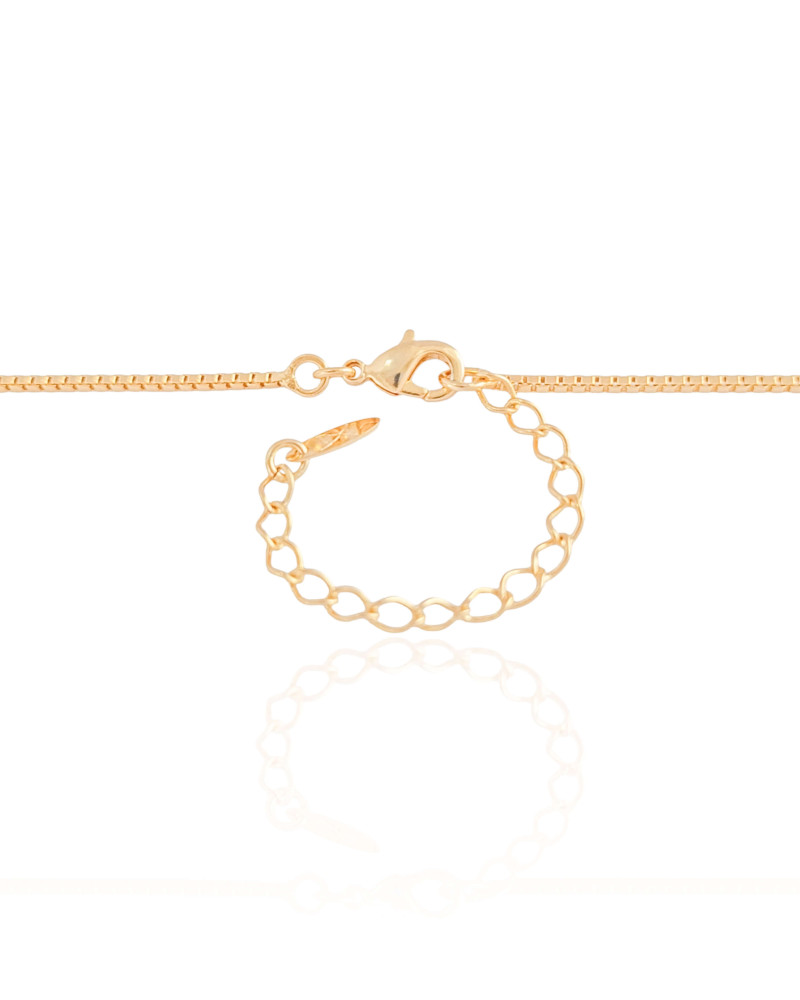 Gargantilha Veneziana 1 mm Banhado a Ouro 18K