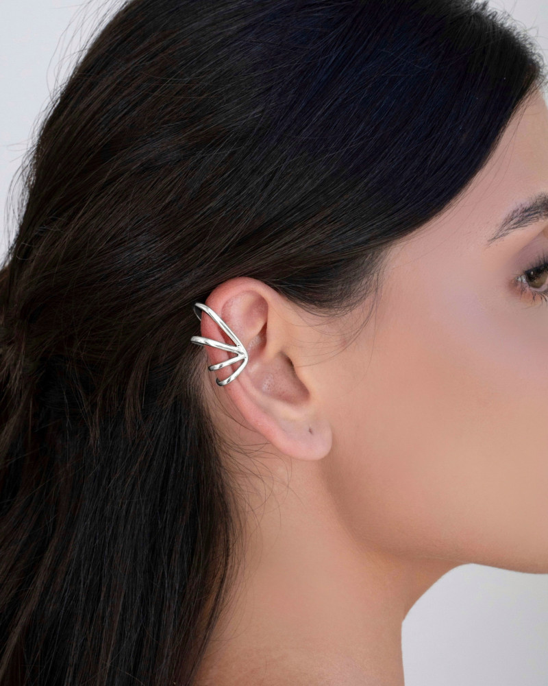 Piercing Quatro Filetes Ródio Branco