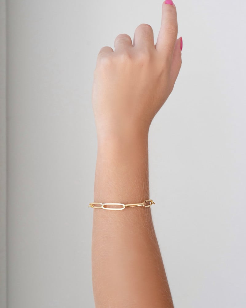 Pulseira Elos Ovais Banhado a Ouro 18K