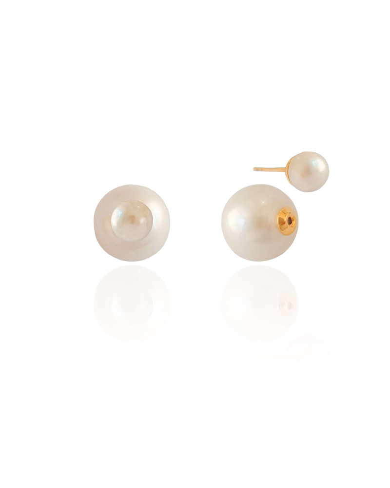 Brinco Dior Pérola Banhado a Ouro 18K