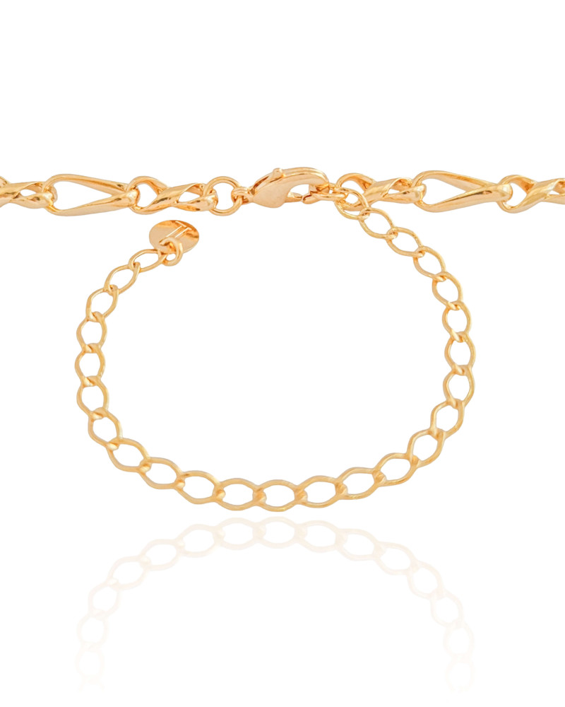 Choker Elos Torcidos Banhado a Ouro 18K