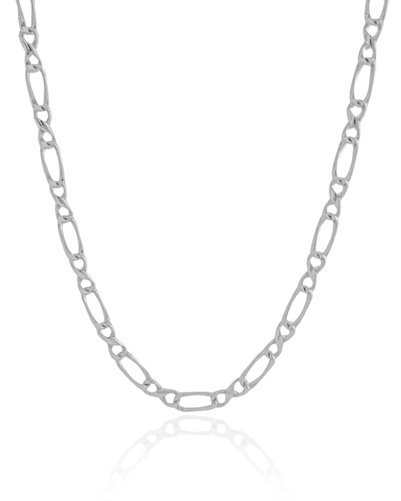 Choker Elos Torcidos Ródio Branco