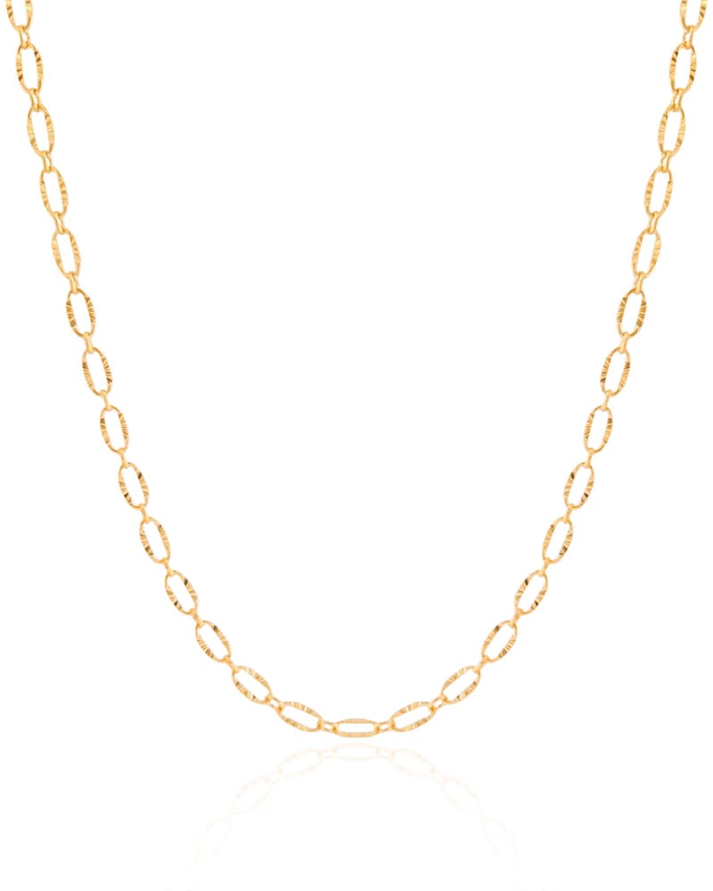 Choker Elos Detalhados 3 mm Banhado a Ouro 18K