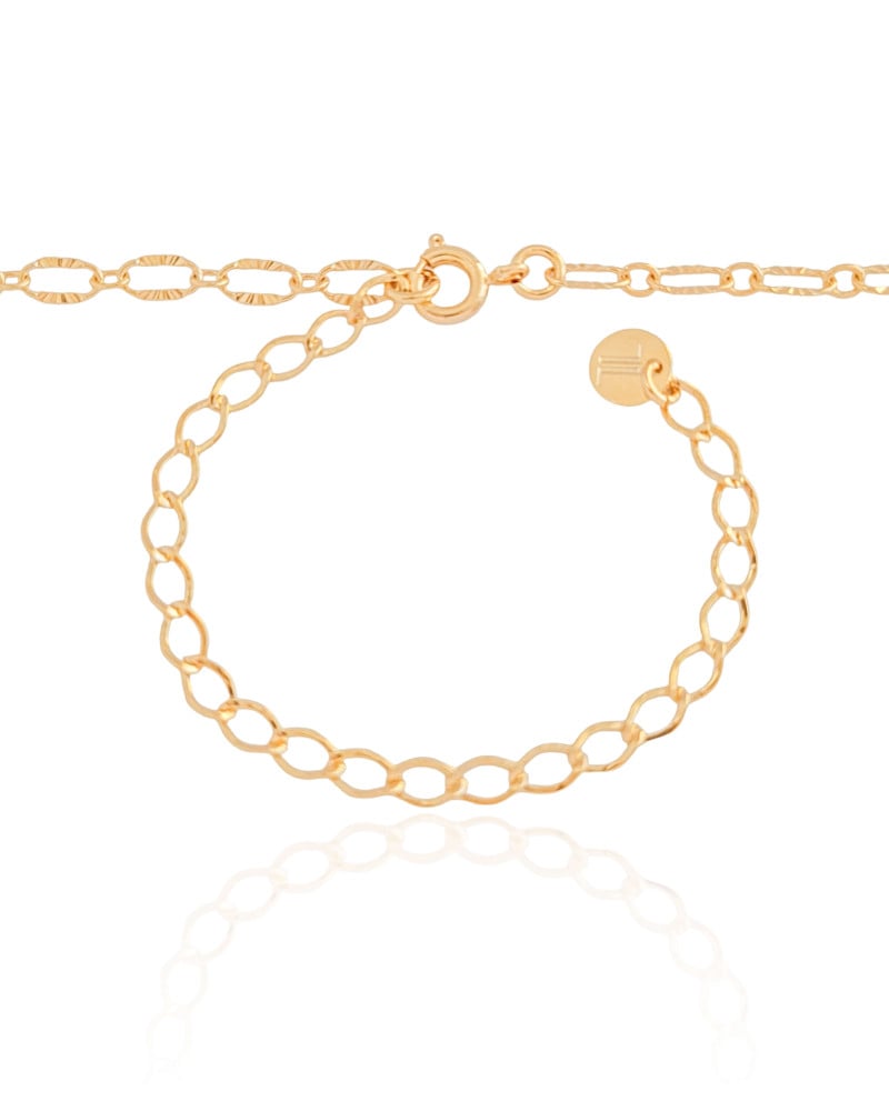 Choker Elos Detalhados 3 mm Banhado a Ouro 18K