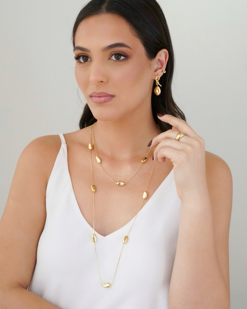 Piercing Nó Liso Banhado a Ouro 18K