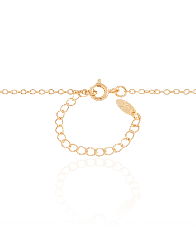 Gargantilha Elos Americanos I Love Dogs Banhado a Ouro 18K