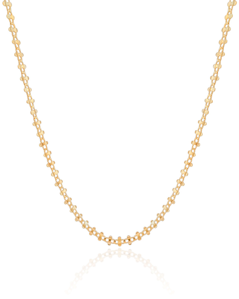 Choker Laminada Banhado a Ouro 18K