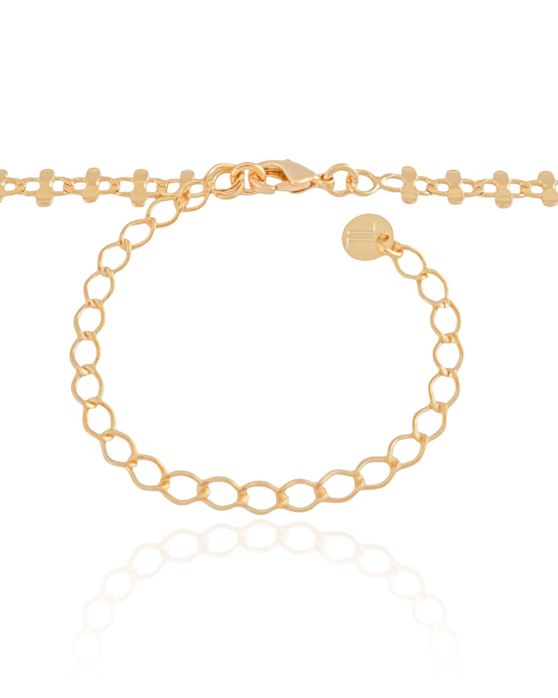 Choker Laminada Banhado a Ouro 18K