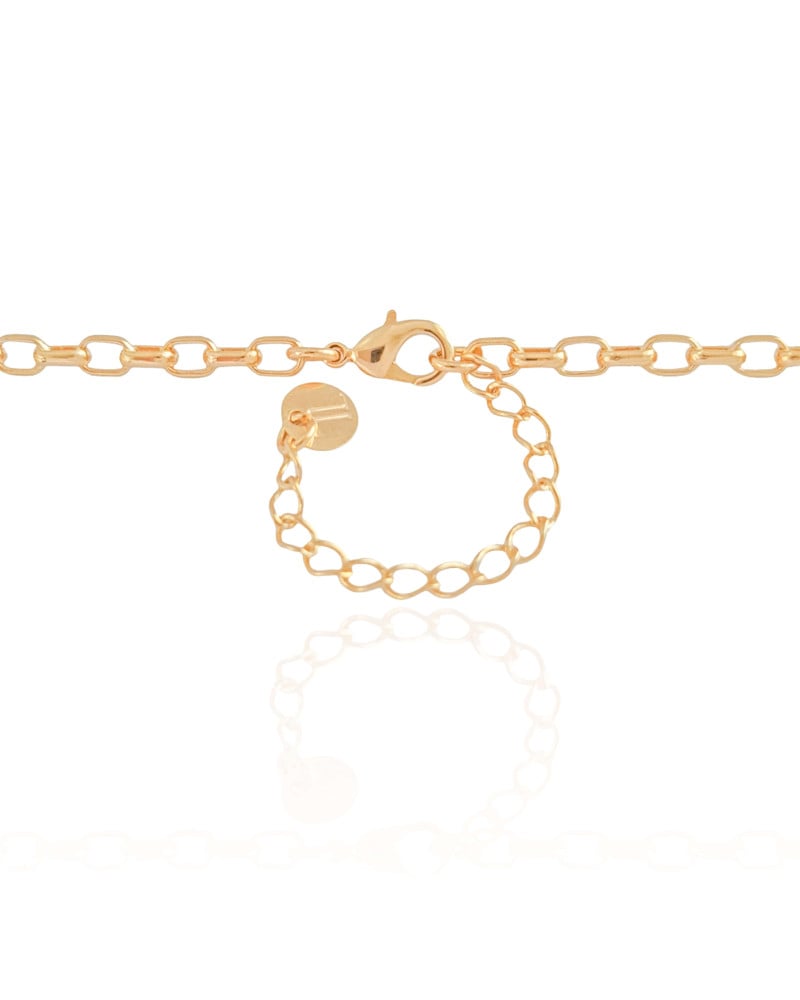 Gargantilha Elos 3 mm Banhado a Ouro 18K