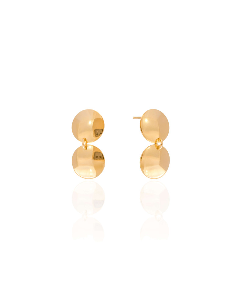 Brinco Redondo Liso Banhado a Ouro 18K