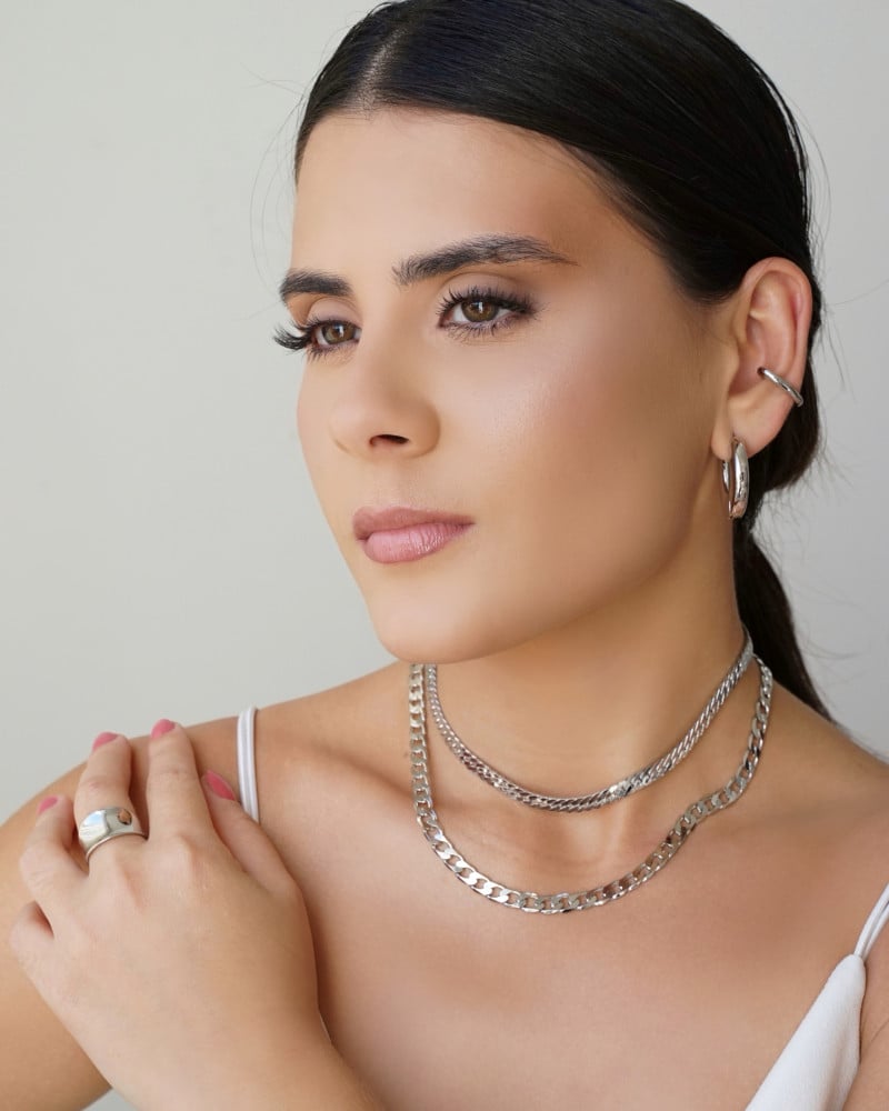 Anel Côncavo Liso Tamanho 12 Ródio Branco