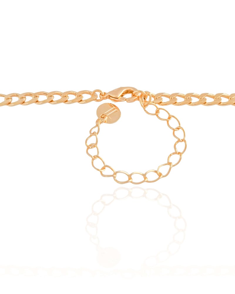 Gargantilha Elos Grumet Pingente Orgânico Banhado a Ouro 18K