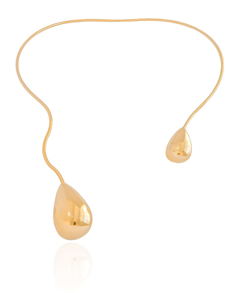 Aro Gotas Lisas Banhado a Ouro 18K