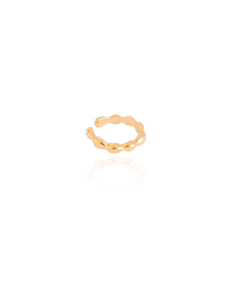 Piercing Gomos Lisos Banhado a Ouro 18K
