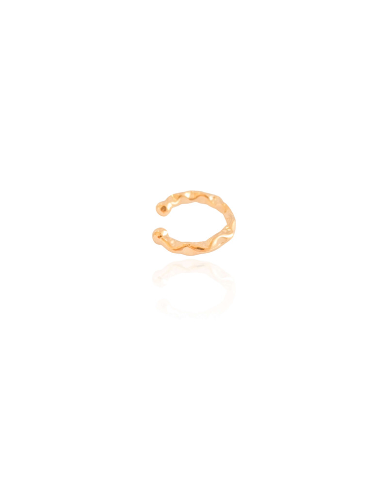 Piercing Martelado Banhado a Ouro 18K