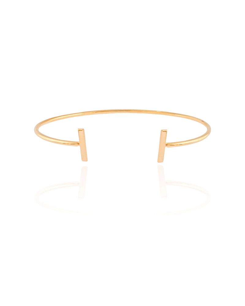 Bracelete Palito Liso Banhado a Ouro 18K