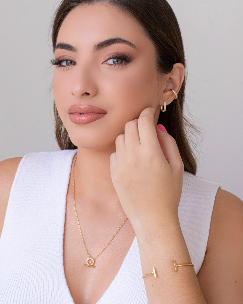 Bracelete Palito Liso Banhado a Ouro 18K