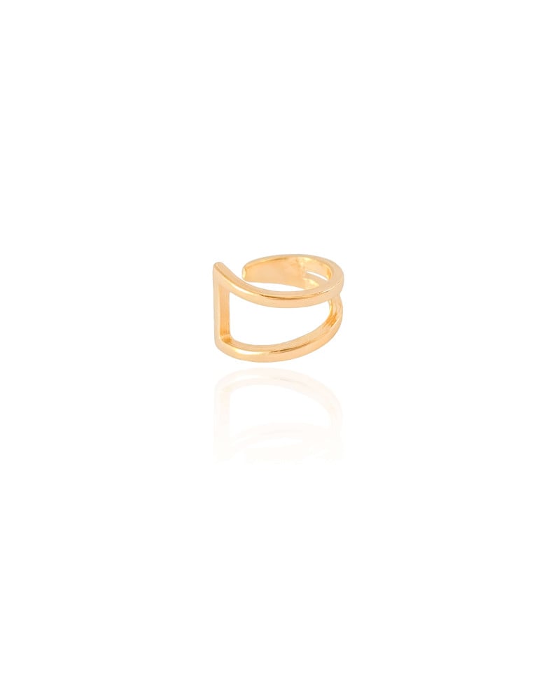 Piercing Filetes Lisos Banhado a Ouro 18K