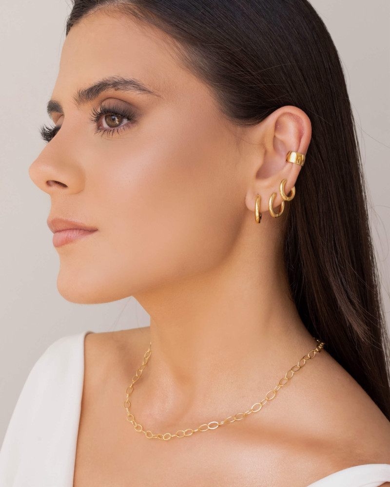Piercing Liso Banhado a Ouro 18K