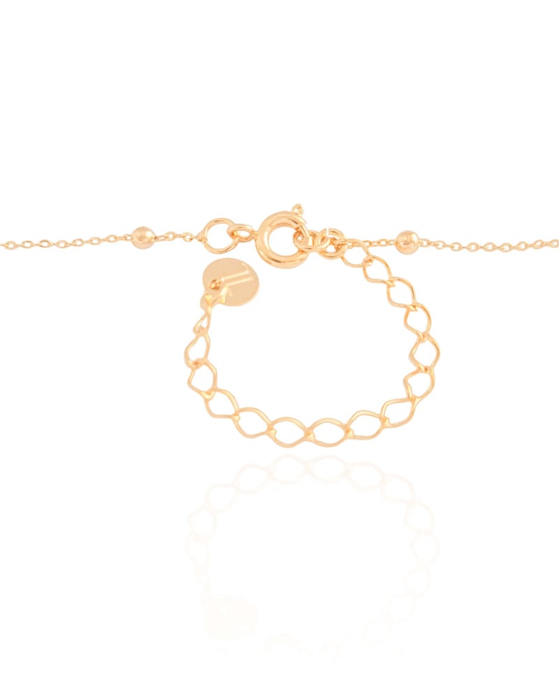 Choker Elos Bolinhas Banhado a Ouro 18K - 35 cm