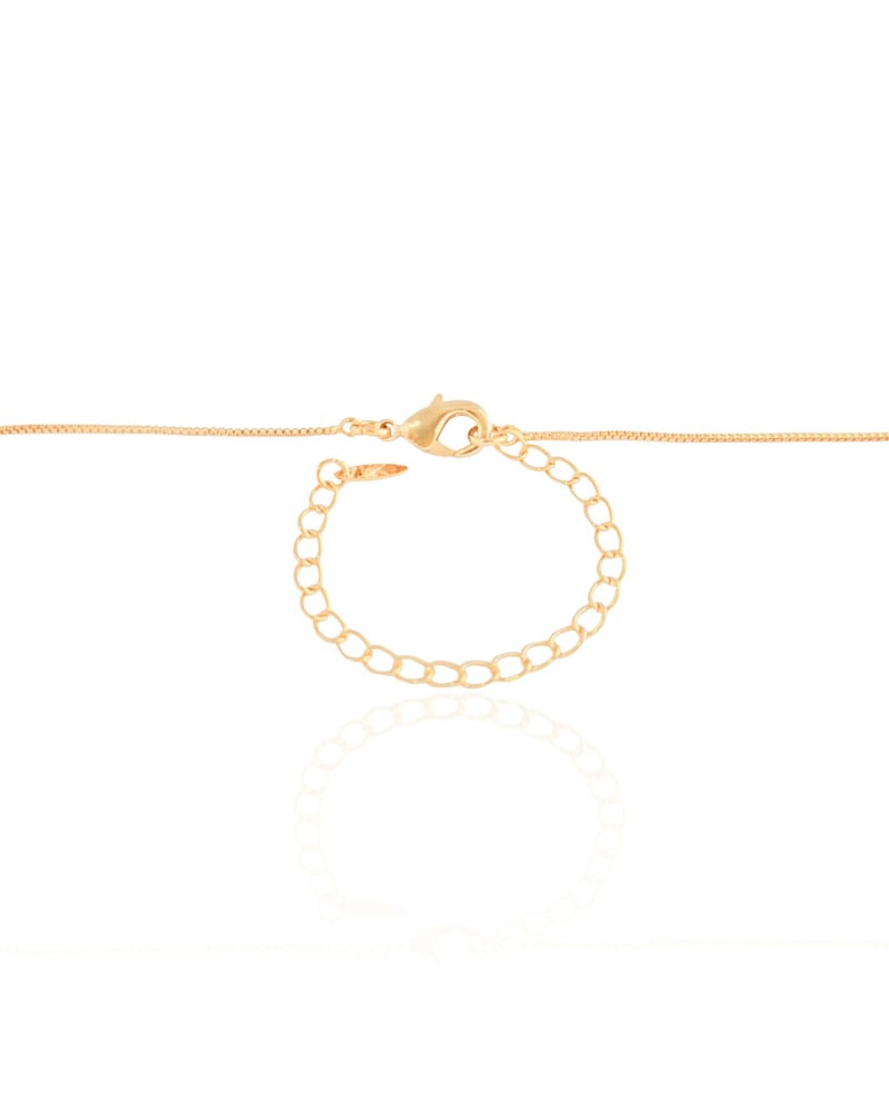 Choker Veneziana Trevo Liso Banhado a Ouro 18K