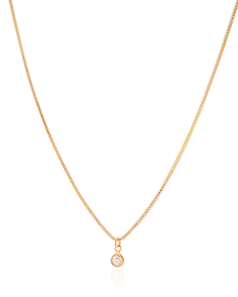Choker Veneziana Ponto de Luz Cristal Banhado a Ouro 18K - 35 cm