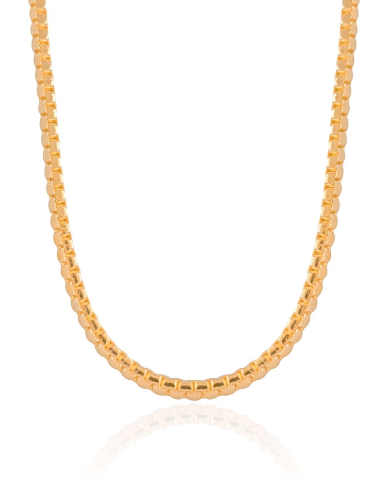 Choker Malha Egípcia 4 mm Banhado a Ouro 18K