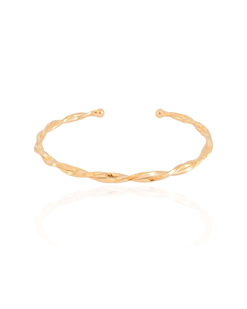 Bracelete Torcido Banhado a Ouro 18K