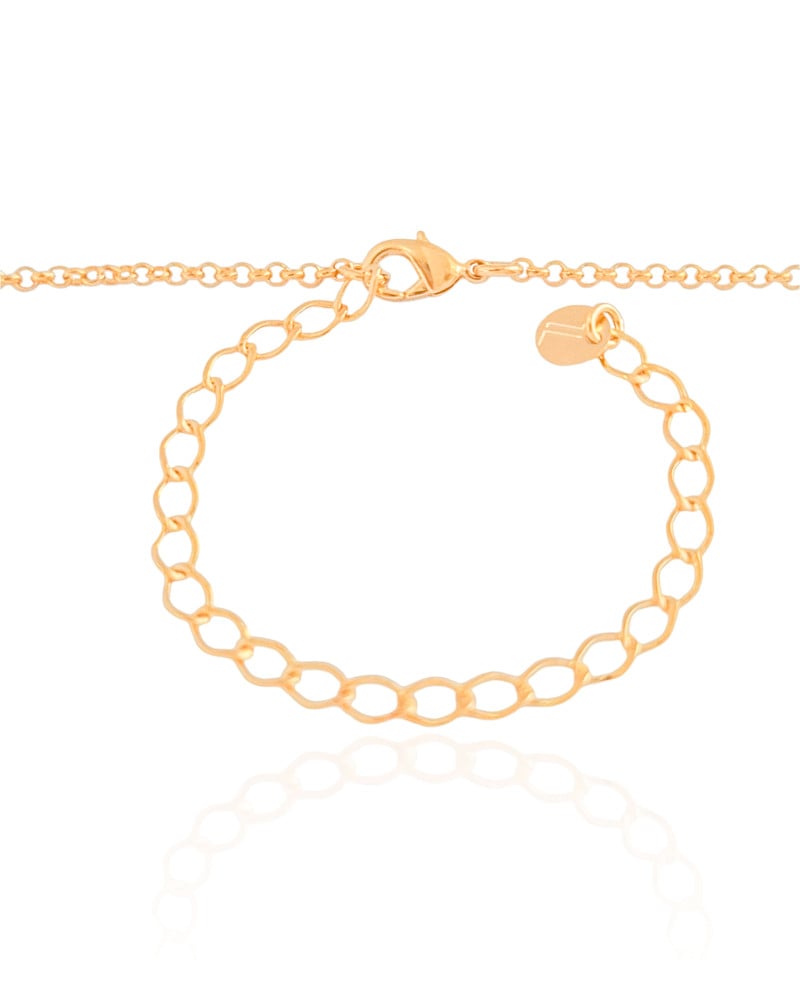 Choker Elos Pontos de Luz Cristal Pérolas Coração Banhado a Ouro 18K