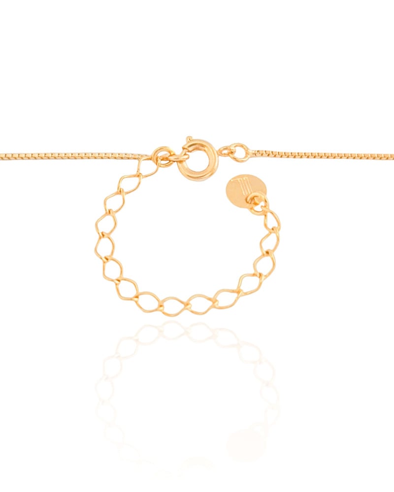 Gargantilha Veneziana Ponto de Luz 7 mm Banhado a Ouro 18K