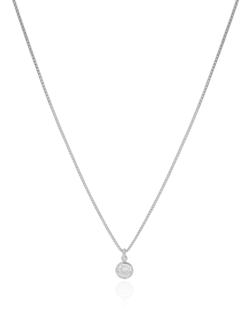 Gargantilha Veneziana Ponto de Luz 7 mm Ródio Branco