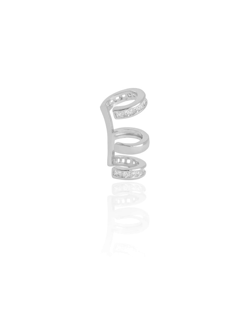 Piercing Filetes Cravação Inglesa Ródio Branco