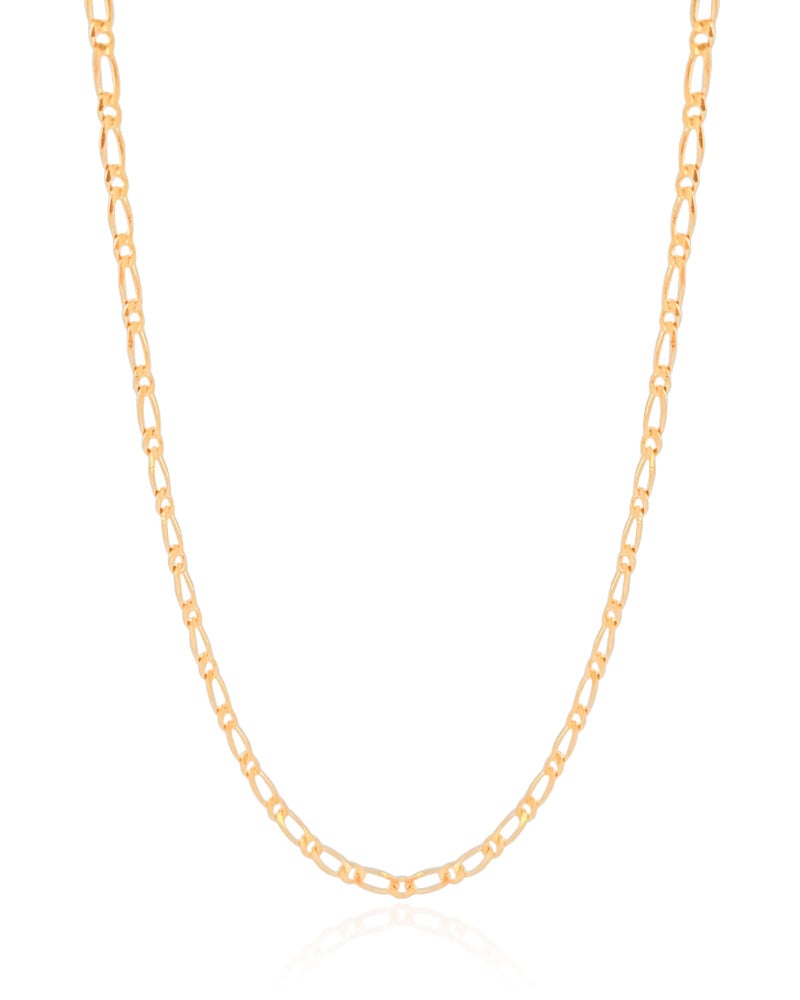 Gargantilha Elos 3 mm Banhado a Ouro 18K - 40 cm