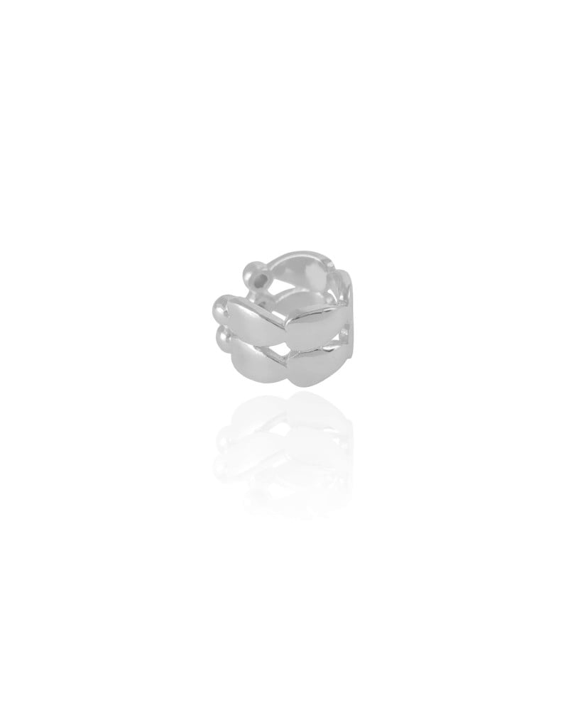 Piercing Duplo Gotas Ródio Branco