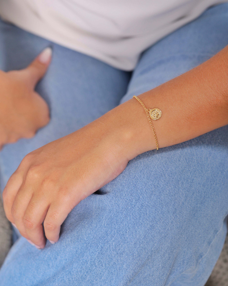 Pulseira Elos Portugueses I Love My Pet Banhado a Ouro 18K