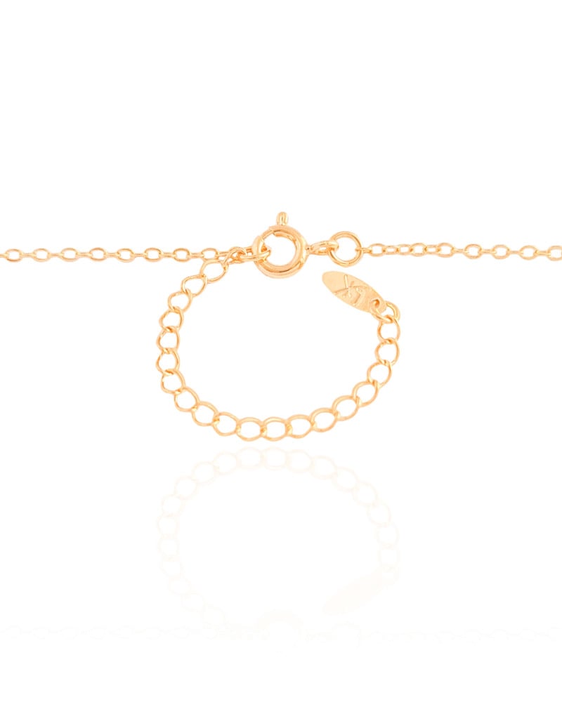 Gargantilha Elos Batimento Filho Menina Banhado a Ouro 18K - 50 cm