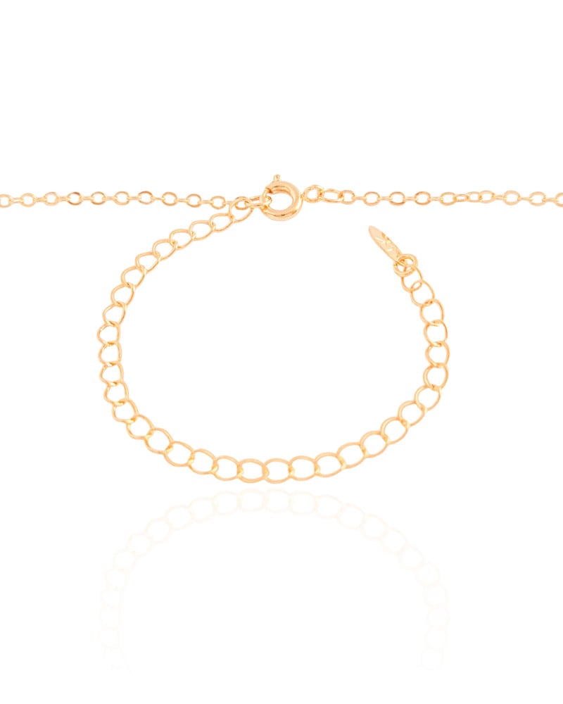 Gargantilha Elos Batimentos Filho Banhado a Ouro 18K - 40 cm