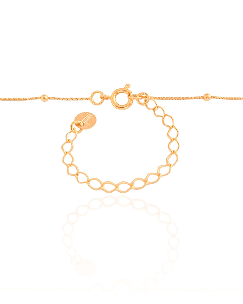 Choker Veneziana Bolinhas 2 mm Banhado a Ouro 18K