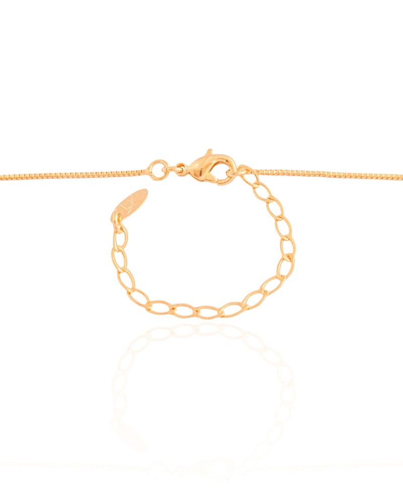 Gargantilha Coração Filho Menino Menina Cravejado Cristal Banhado a Ouro 18K - 45 cm