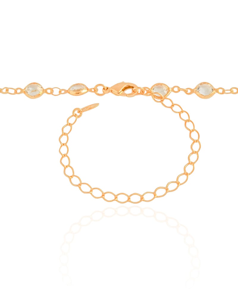 Choker Pontos de Luz Cristal 7 mm Banhado a Ouro 18K