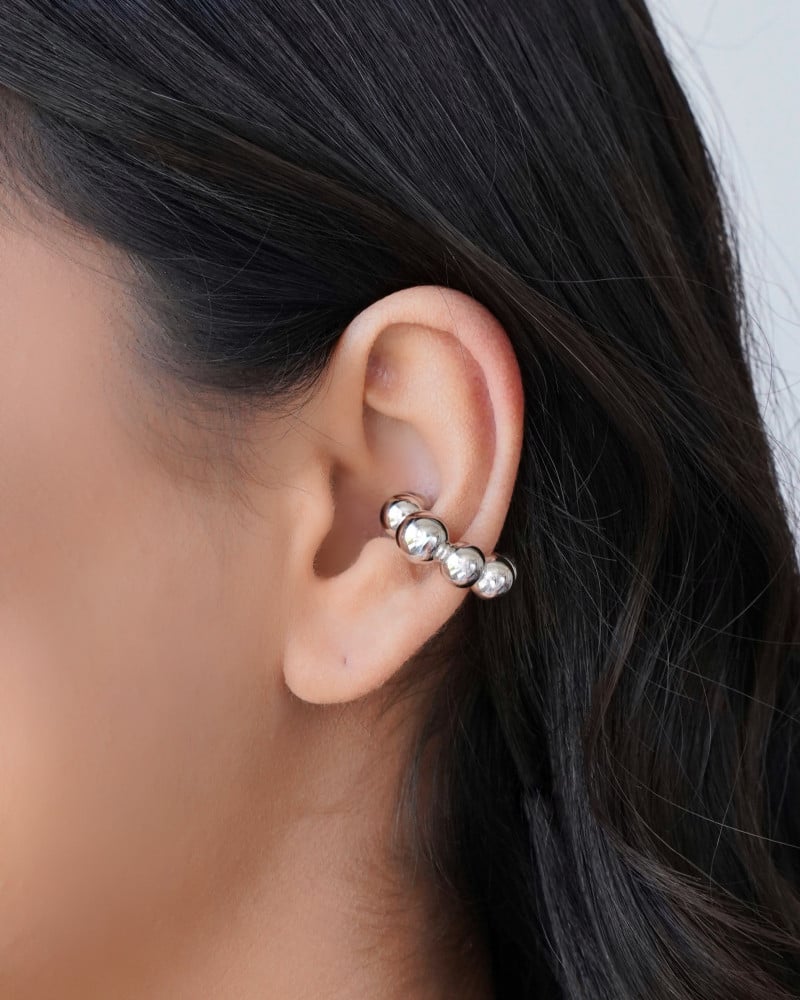 Piercing Bolas Lisas ABS Ródio Branco