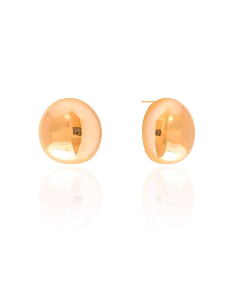 Brinco Redondo Liso 2.0 cm Banhado a Ouro 18K