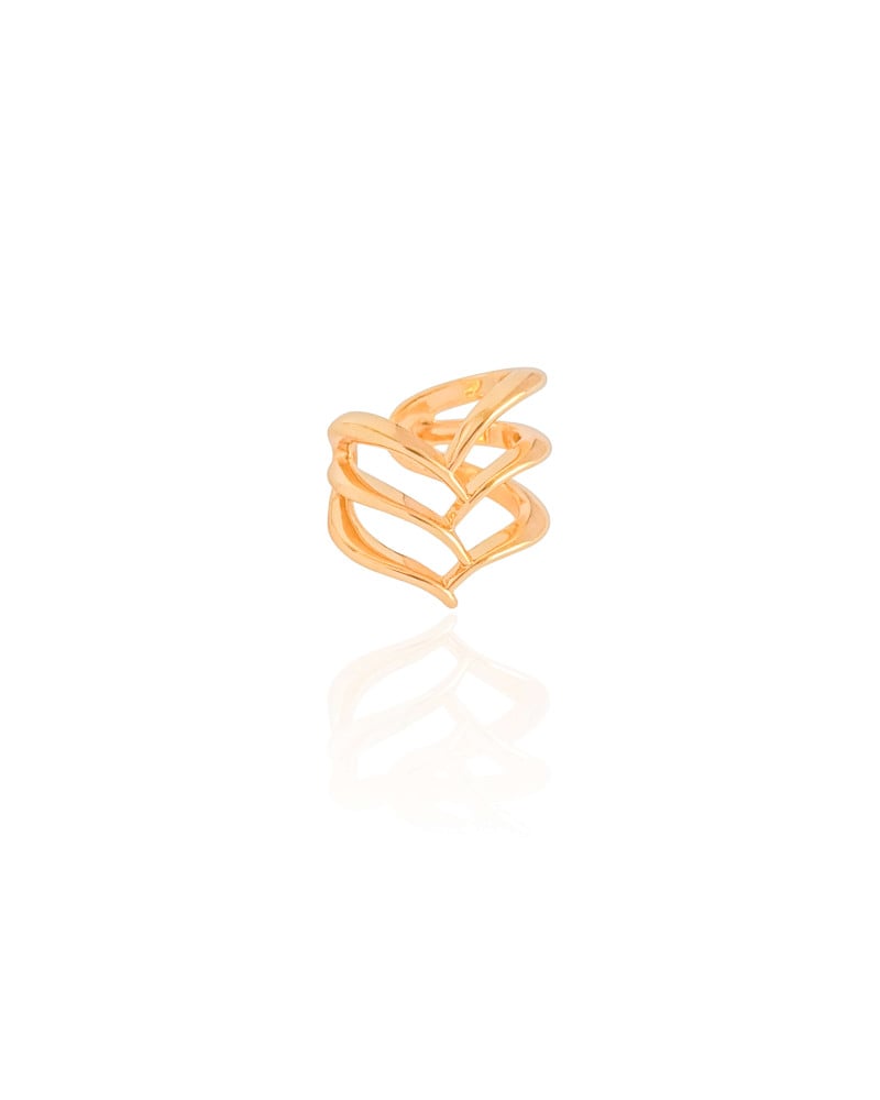 Piercing Filetes Lisos 1.4 cm Banhado a Ouro 18K