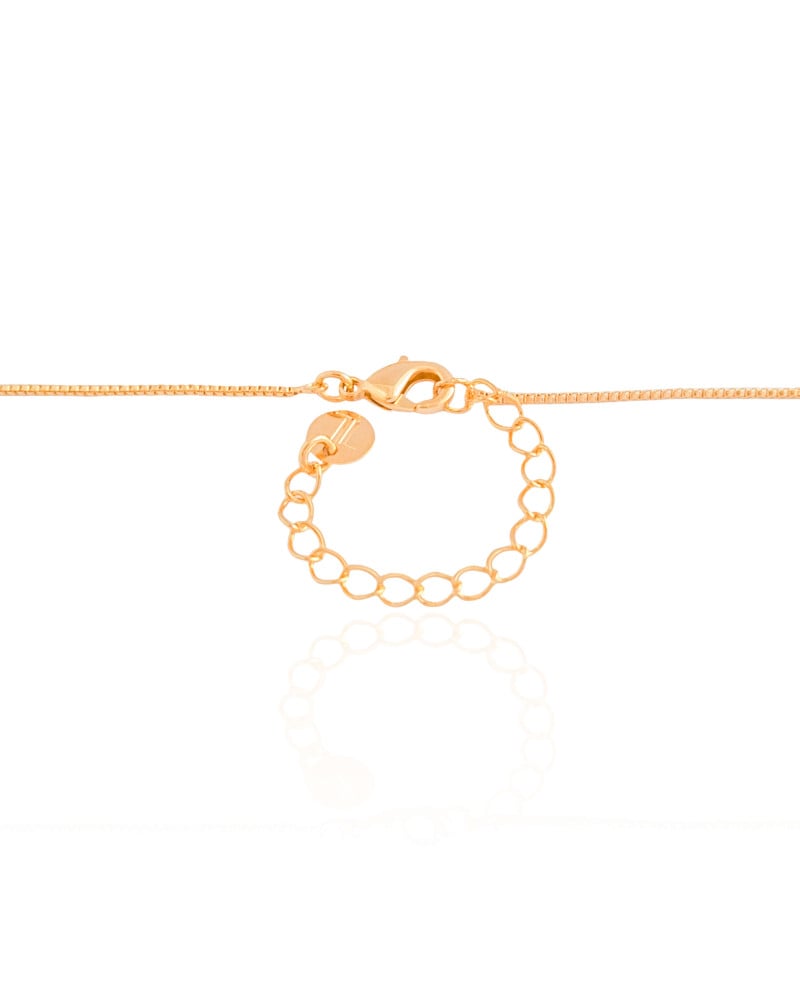 Gargantilha Veneziana Oval Liso Vazado Banhado a Ouro 18K - 45 cm