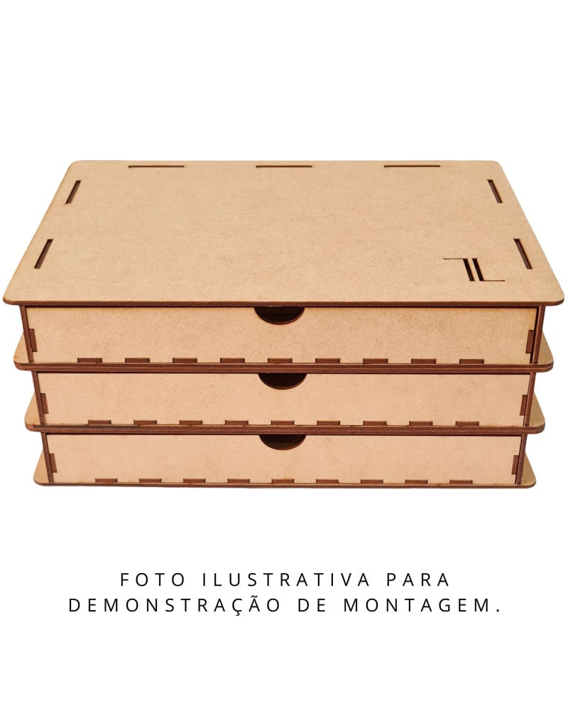 Uma Gaveta Porta Joias com 20 Divisórias