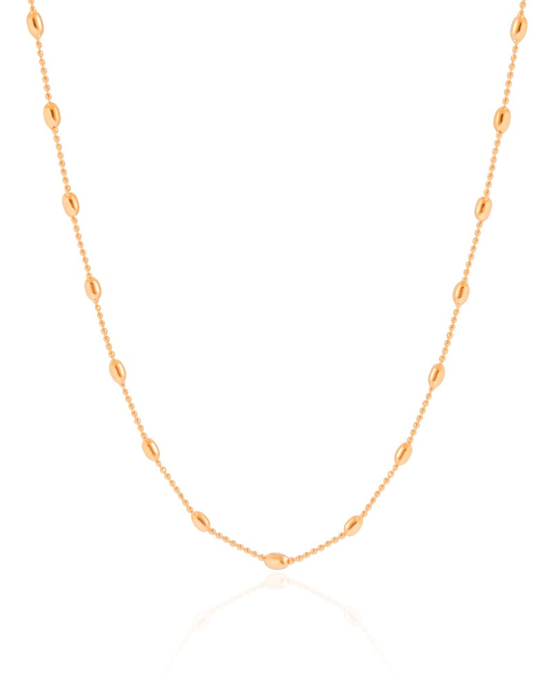 Choker Gomos 3 mm Banhado a Ouro 18K