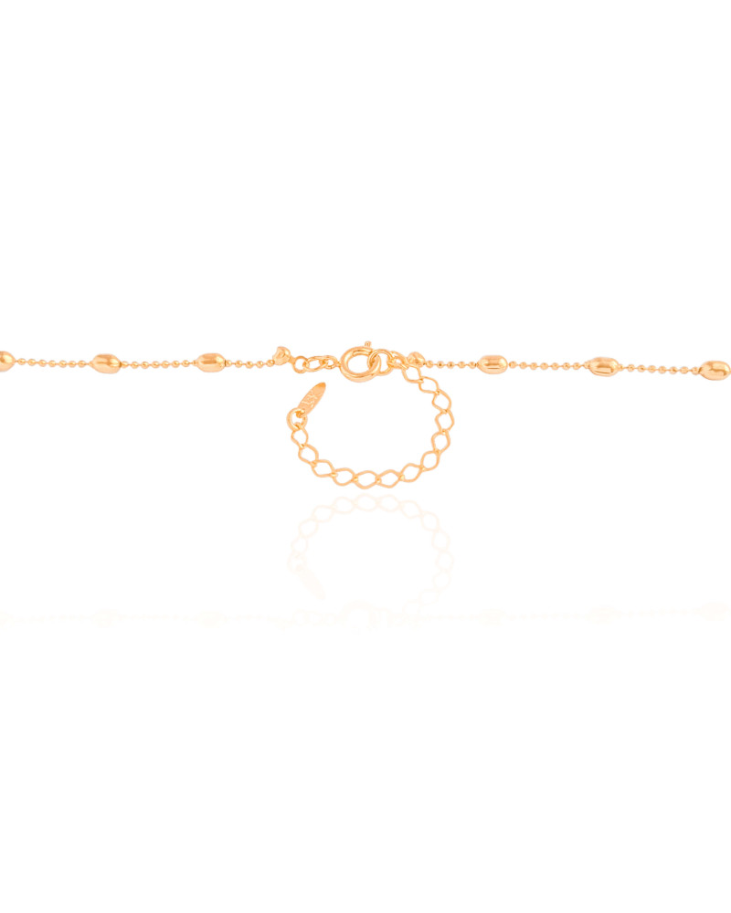 Gargantilha Longa Gomos Banhado a Ouro 18K - 70 cm