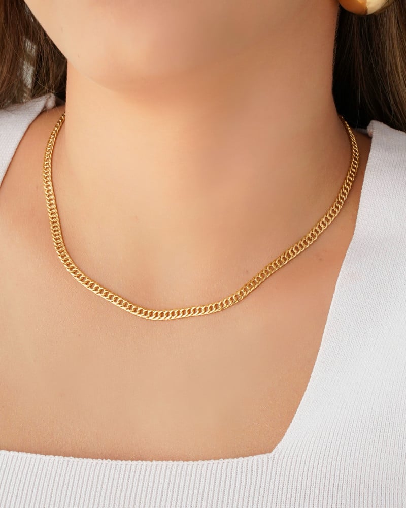 Choker Grumet 4 mm Banhado a Ouro 18K