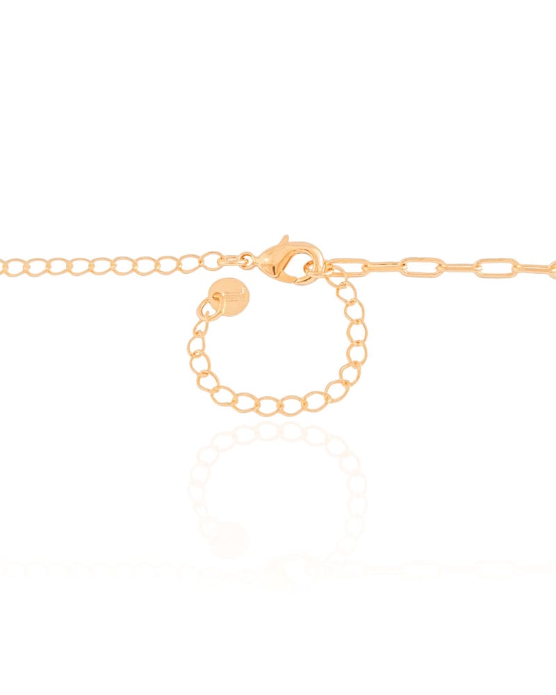 Choker Elos Ovais 4 mm Banhado a Ouro 18K
